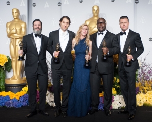 12 Years a Slave Producers (Anthony Katagas, Jeremy Kleiner, Dede Gardner, Steve McQueen, and Brad Pitt)