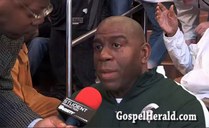 Magic Johnson at March Madness 2014 - Christian Faith