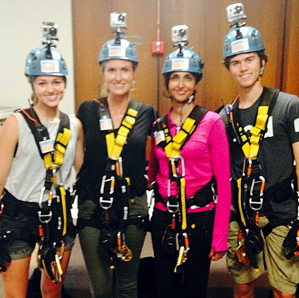 Louisiana First Lady Jindal with Sadie, Korie, and John Luke Robertson Family 