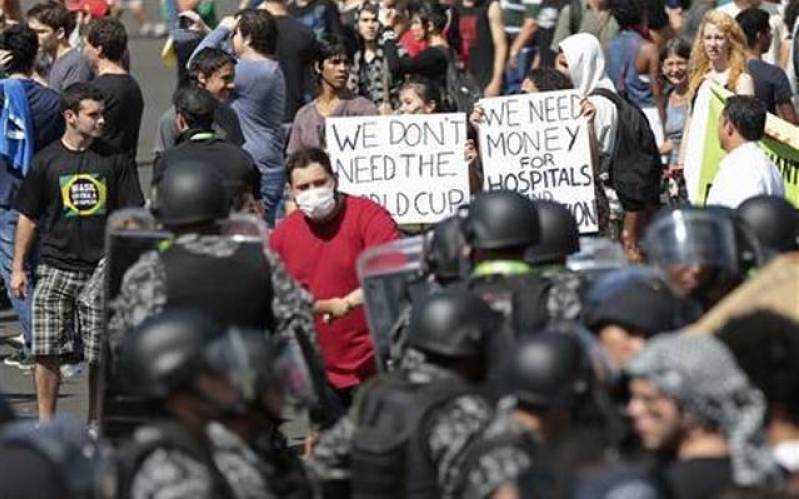 Brazil Protest as World Cup Begins