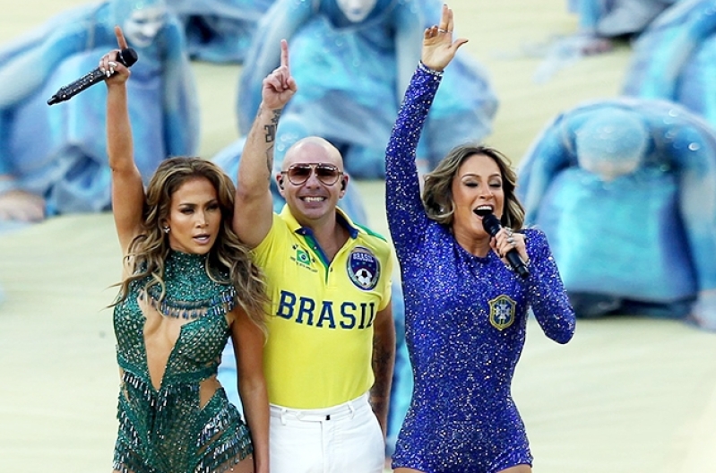 Jennifer Lopez, Pitbull and Claudia Leitte