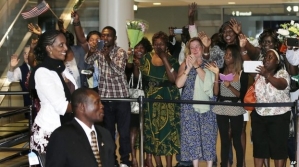 Meriam Ibrahim arrives in New Hampshire, United States 