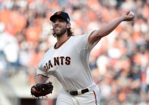 SF Giants vs. Kansas City Royals - Madison Bumgarner - World Series 2014 Game 1 Pitcher