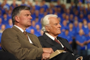 Franklin Graham and Father Billy Graham