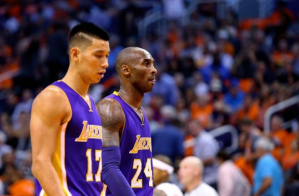 Kobe Bryant and Jeremy Lin