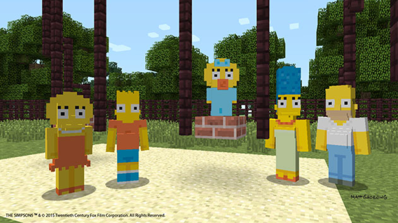 The Simpsons come to Minecraft