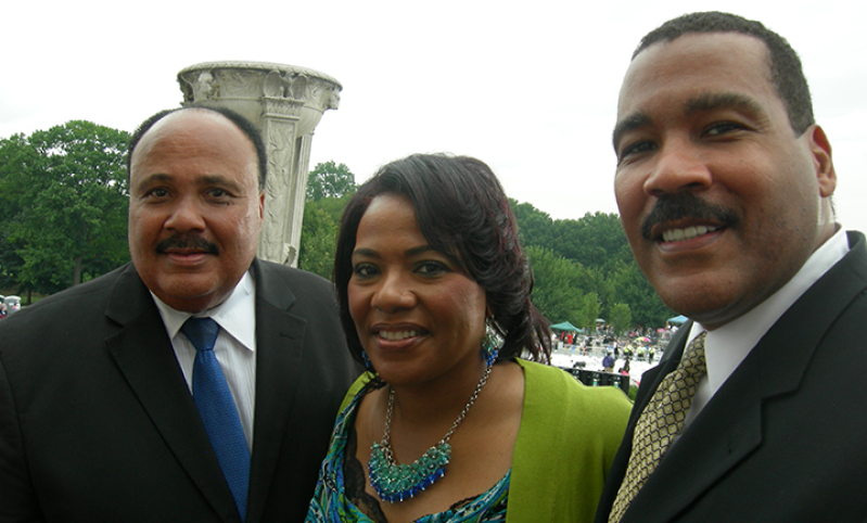 Martin Luther King III, Bernice King, and Dexter King