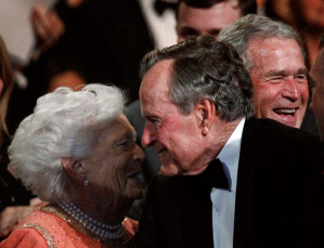 U.S. President George. H.W. Bush and his wife Barbara