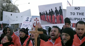 Coptic Christians protest outside whitehouse