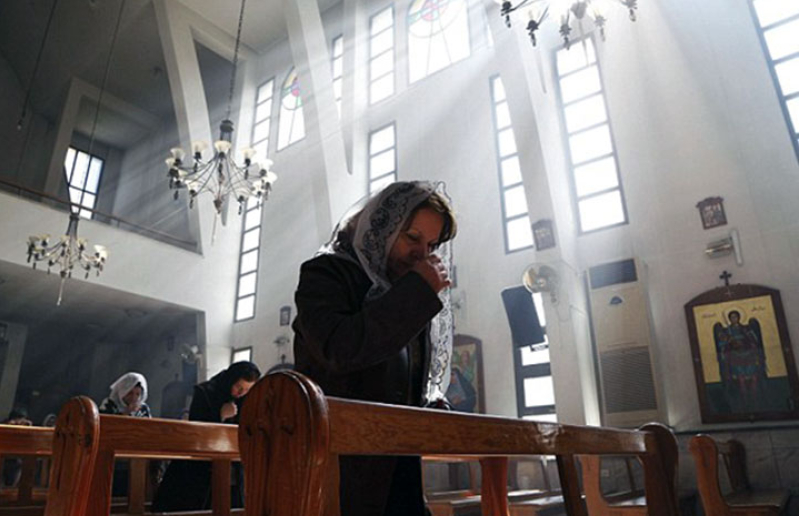 Assyrian Christian Woman Praying, ISIS Kidnapping