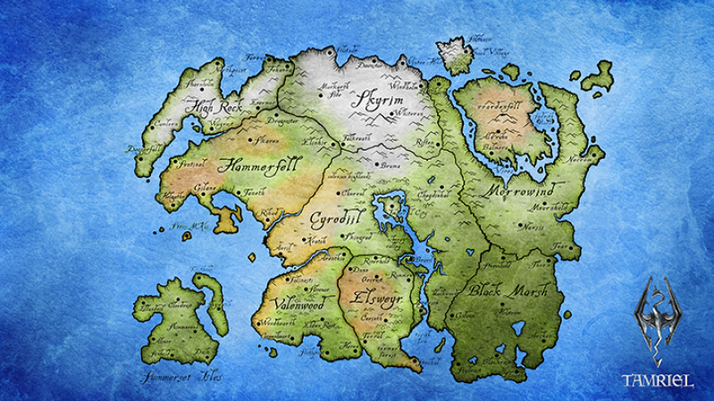 Elder Scrolls' World Map