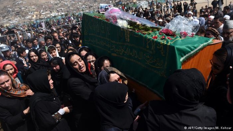 Burial of Afghan Woman Accused of Burning Koran