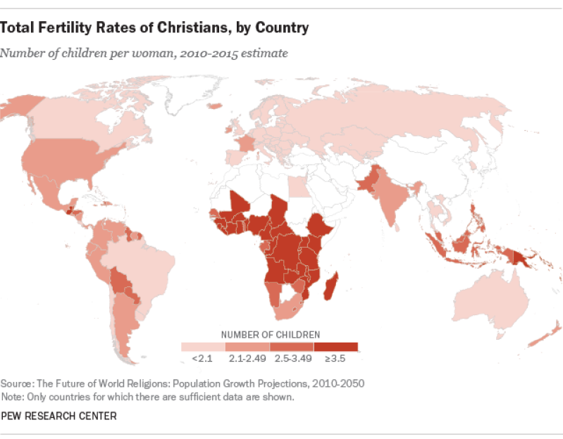 Future of World Religion by Pew Research Center