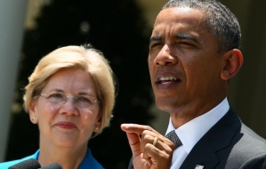 Barack Obama and Elizabeth Warren on Transpacific Trade Partnership