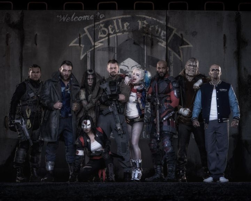 Suicide Squad cast photo.