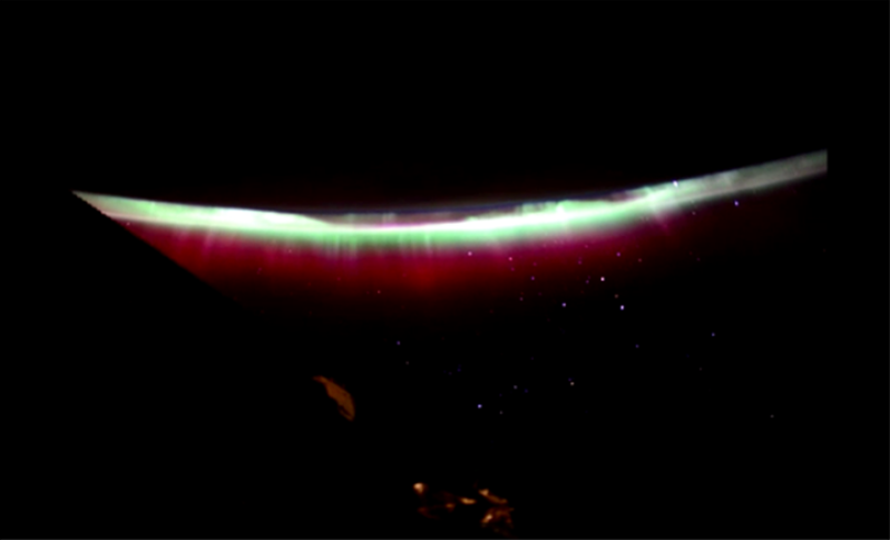 Northern Lights Image from International Space Station