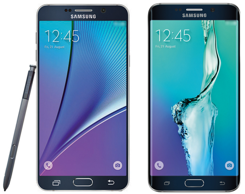 Samsung Note 5 and Samsung Galaxy S6 Edge Plus