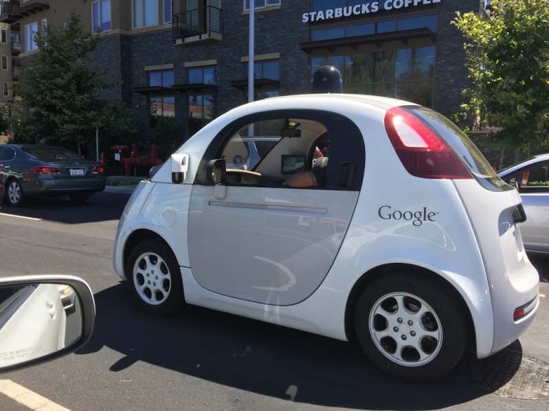 One of Google's driverless cars.  