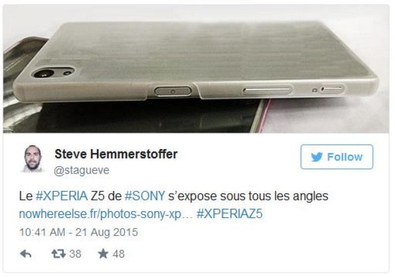 The Sony Xperia Z5 leak, supposedly.