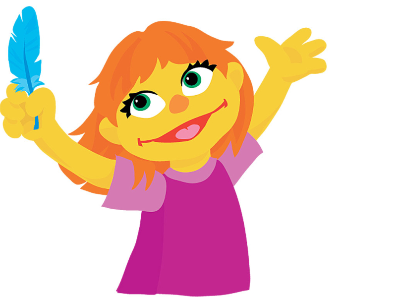 Julia from Sesame Street