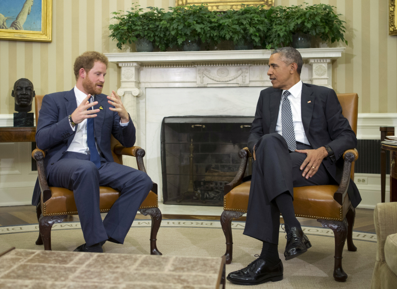 Prince Harry and U.S. President Barack Obama