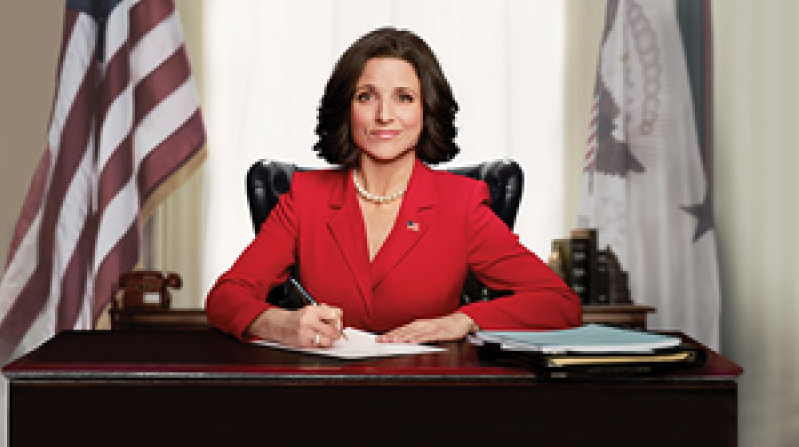 Julia Louis-Dreyfus as President Selina Meyer