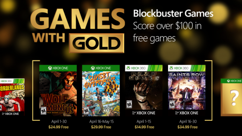 Xbox Games with Gold 