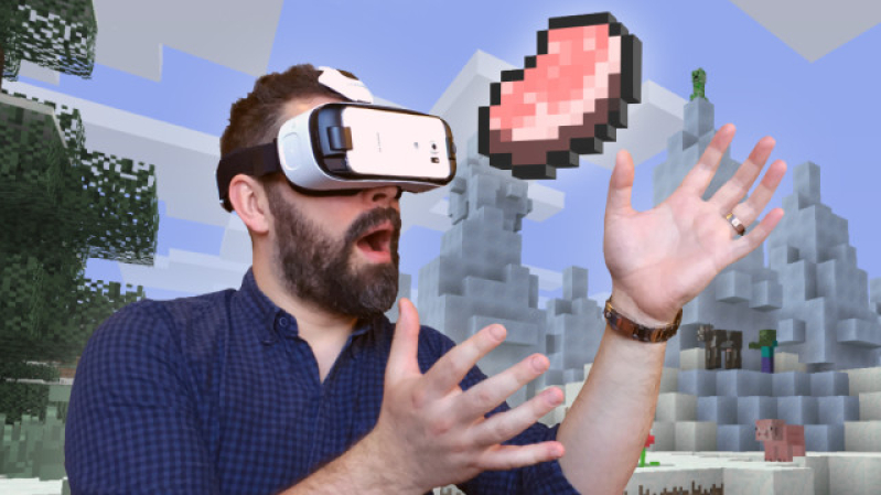 Minecraft on the Gear VR