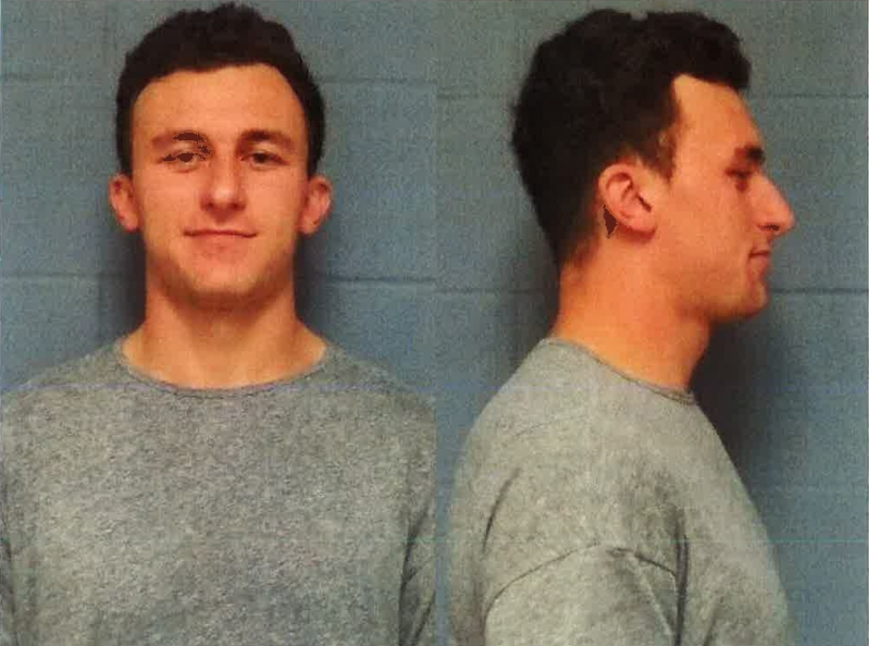 Highland Park Texas Department of Public Safety booking photos of former Cleveland Browns quarterback Johnny Manziel