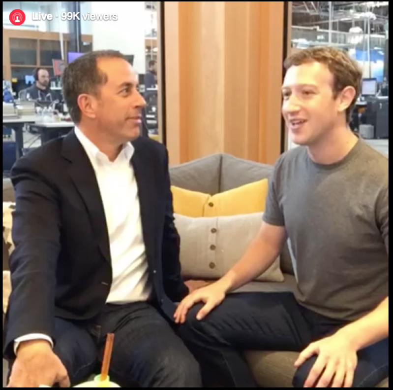 Jerry Seinfeld and Mark Zuckerberg