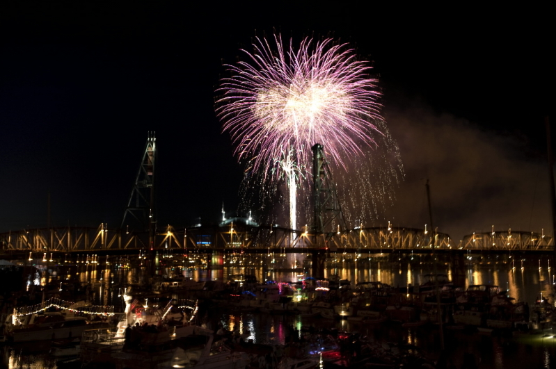  4th of July fireworks show.