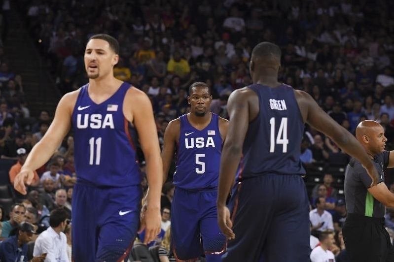 Klay Thompson and Kevin Durant