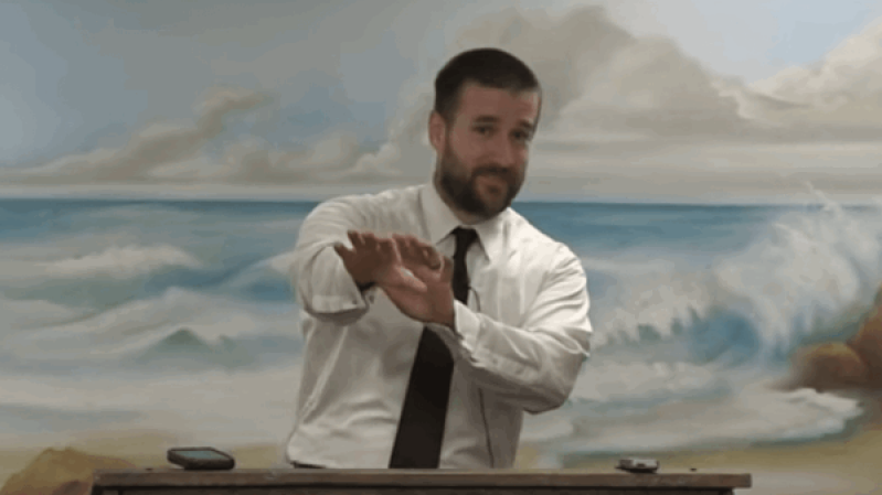 Pastor Anderson and his arm wrestling challenge to women