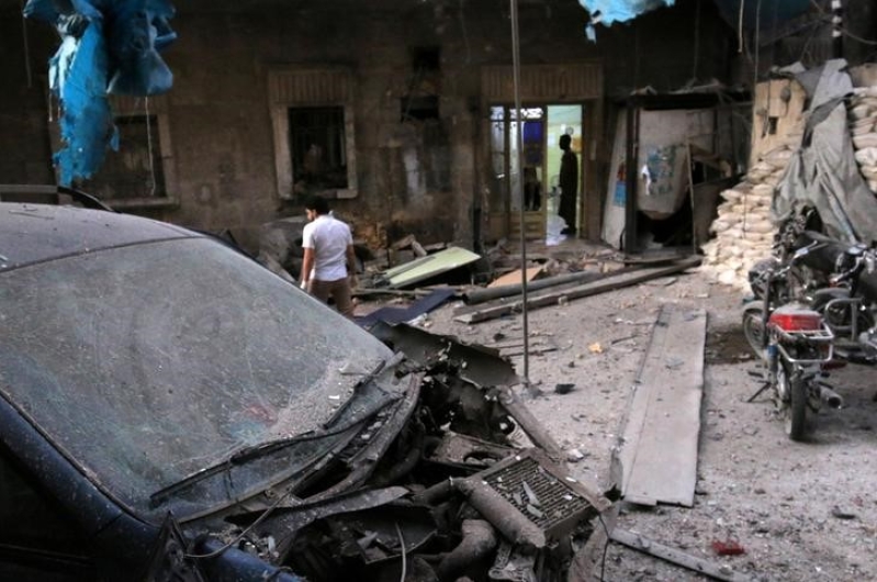 Destroyed Aleppo Hospital in Syria