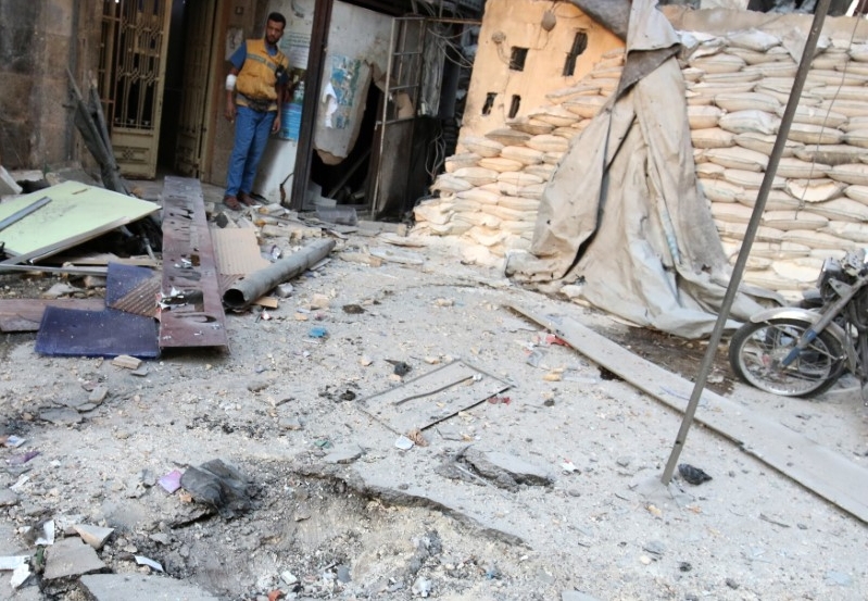 Destroyed Aleppo Hospital in Syria