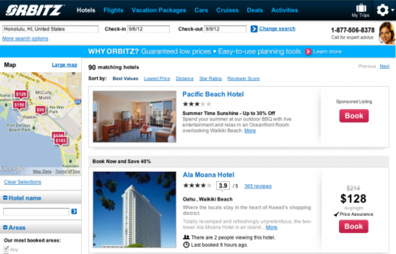 Hotel booking engines: too many choices, so little time. 