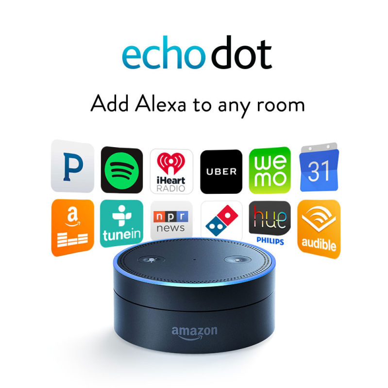 Tech gifts do not have to be expensive. The Amazon Echo Dot at $50.  