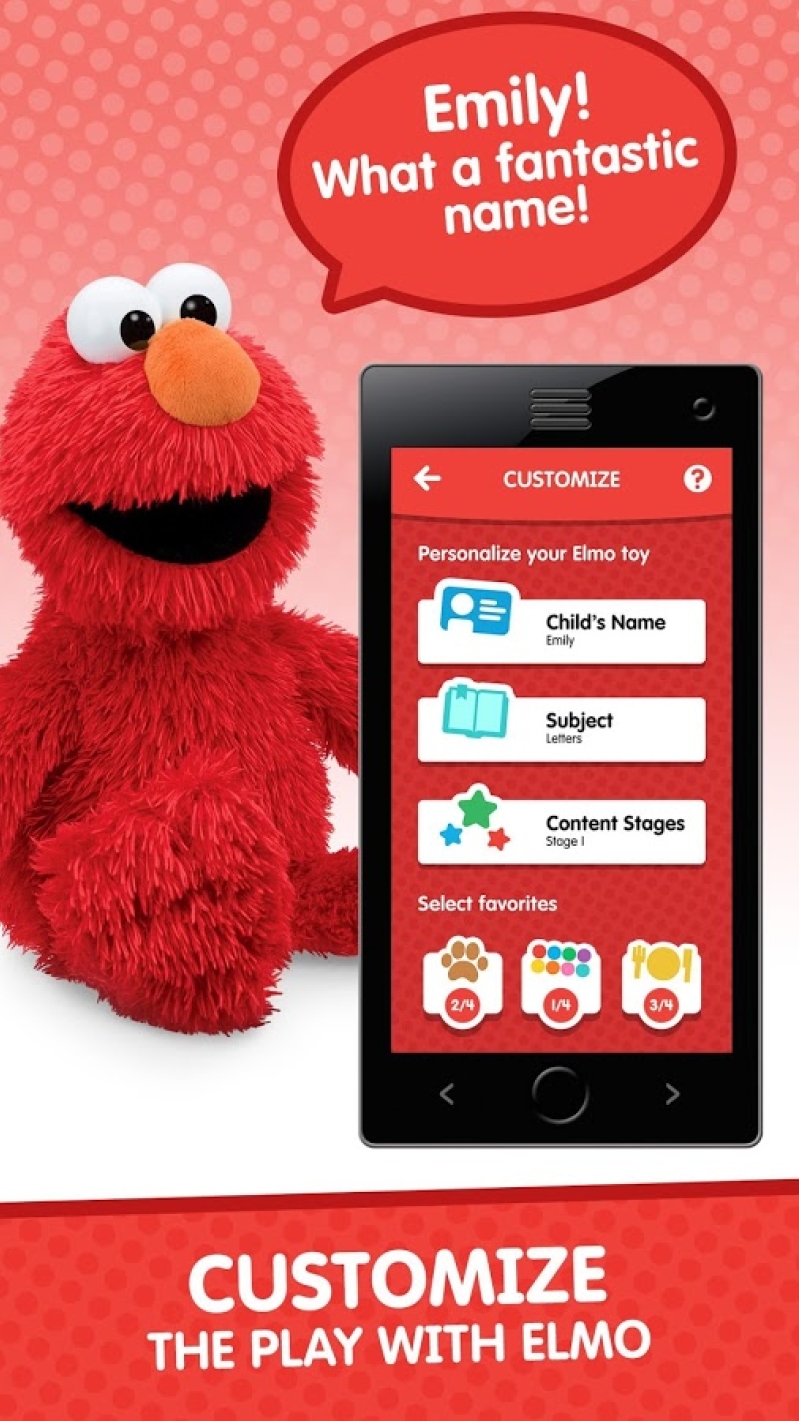 Elmo can even 'remember' a child's name. 