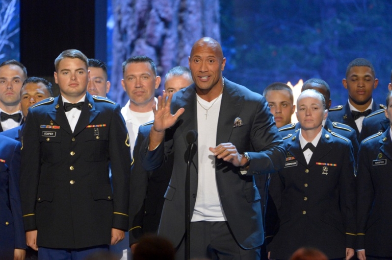 Dwayne Johnson Rock The Troops