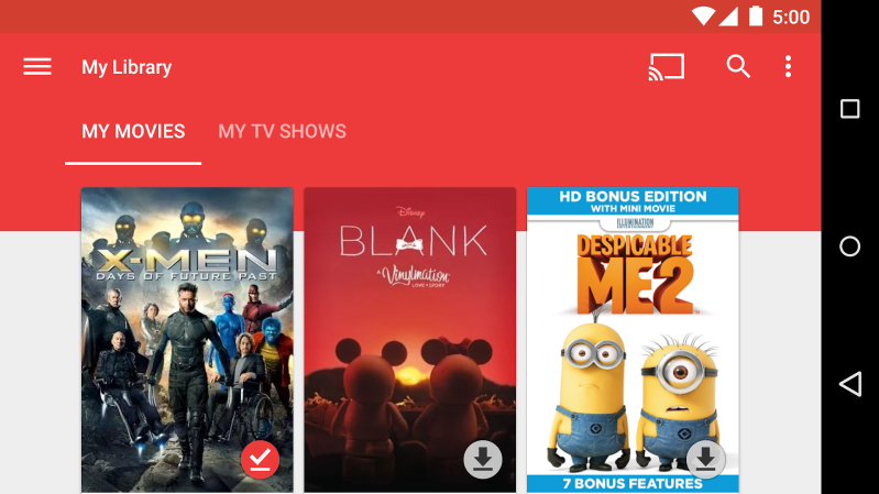 4K content now available on Google Play Movies & TV in the US and Canada.