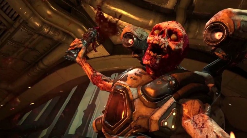 A Revenant in action in 2016's Doom release