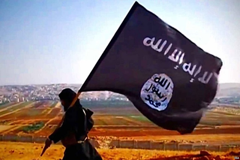 Man with ISIS Flag