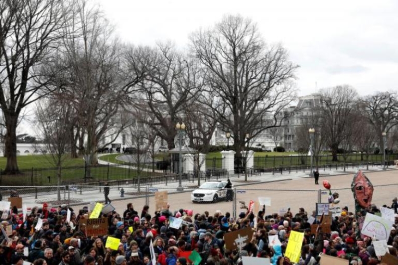 Immigration protest outside White House