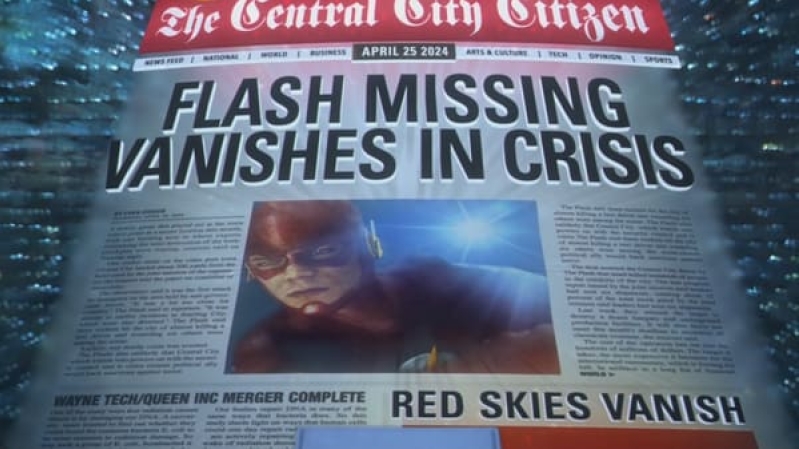 The Flash vanishes in crisis