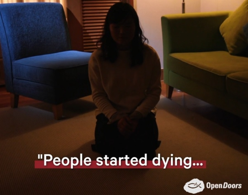 Grace, a North Korean defector, prays for her family and Christians in North Korea.