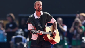 Canadian singer Justin Bieber performs Everything Hallelujah