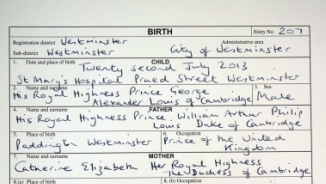 Prince George's Birth Certificate: Last Name, Occupation, Details Revealed