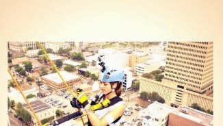 Korie Robertson, Sadie and John Luke, Supriya Jindal Rappel Down 24-Story Building for Adoption Awareness