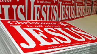 'Christmas Is All About Jesus' Yard Sign To Be Distributed to All 95 Counties in Tennessee By Clarksville Pastor 