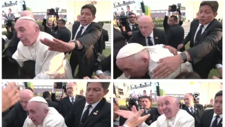 Watch Video: Pope Francis Gets Angry At An Overly Enthusiastic Crowd Member During Mexico Visit 